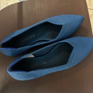 Rothy's Vibrant Blue Knit Flats